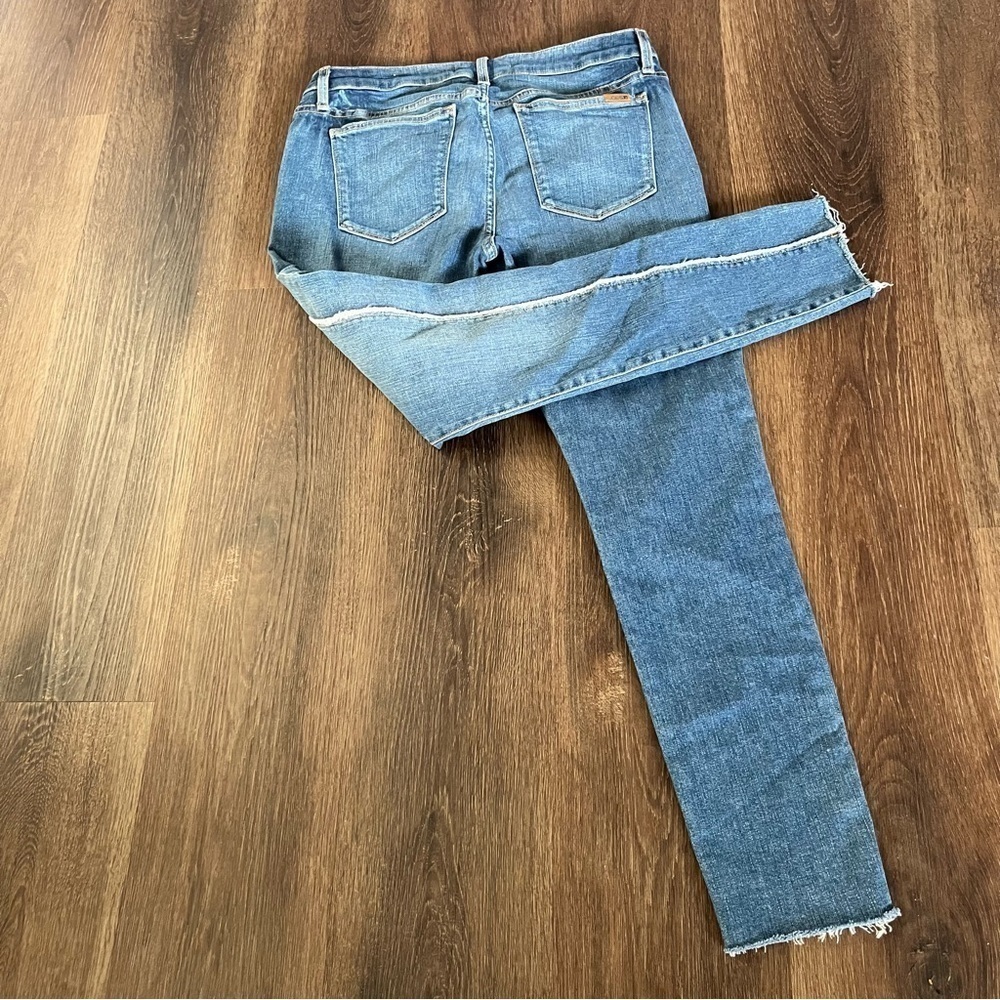Joe’s Janeen Icon Mid Rise Skinny Ankle Fray Medium Blue Jeans Size 31 - Picture 5 of 12